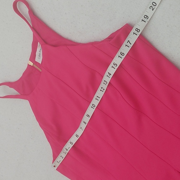 CALVIN KLEIN Pink Sleeveless Dress NWOT - Picture 9 of 13